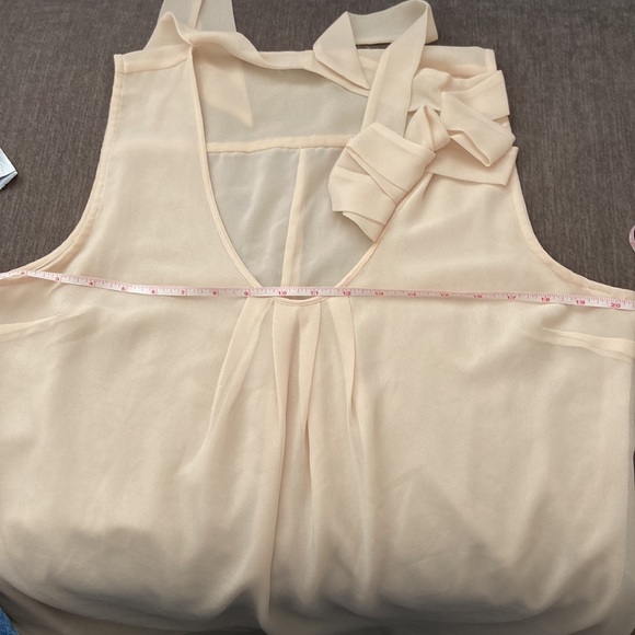 Gap chiffon sleeveless blouse tie front - Picture 3 of 3